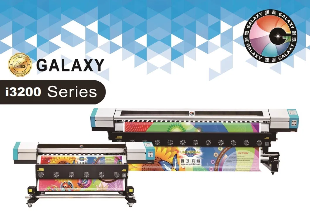 Universal Digital Galaxy 1.60m 1.80m 3.20m I3200-E1 Print Head Eco-Solvent Plotter 5FT 6FT 10FT Eco Solvent Printer with I3200e1 Printhead