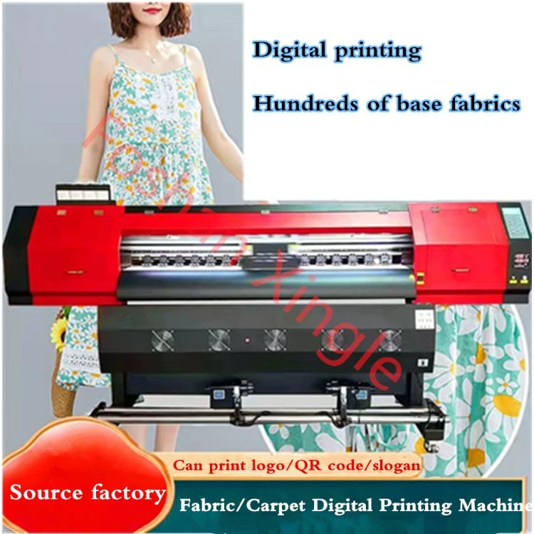 High Speed Canvas Leather Fabric Transfer Printer Inkjet Large Sublimation Flex T Shirt Digital Printing Machine Wide Format Printer