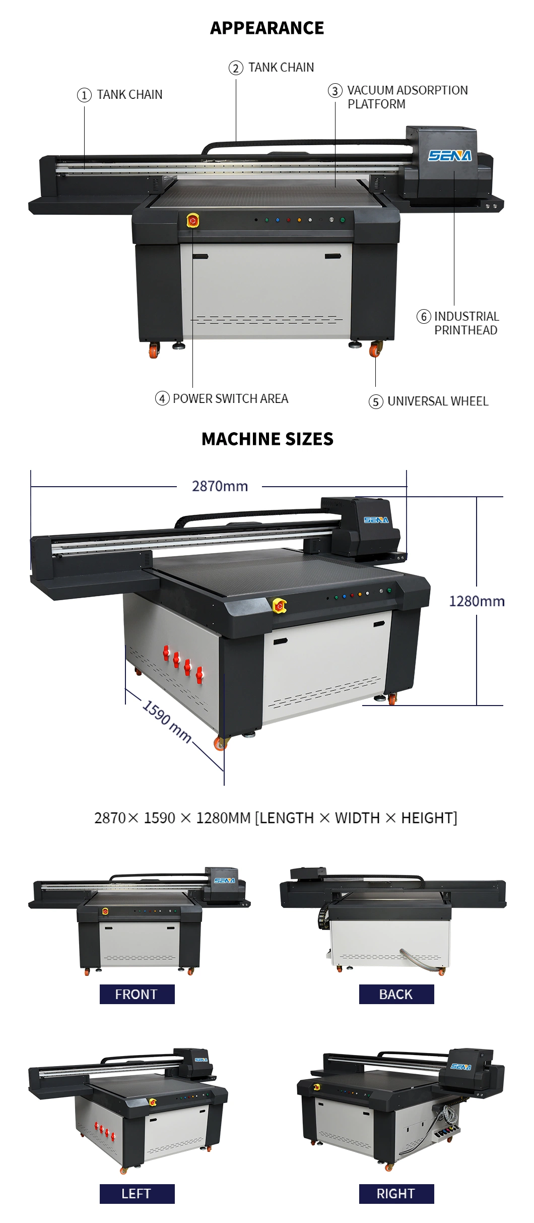 130*90cm Size Digital Flatbed Printer with 2-3 Ricoh G5 G5I Head UV Flatbed Printer for Wood Leather Glass Acrylic Flat Printer