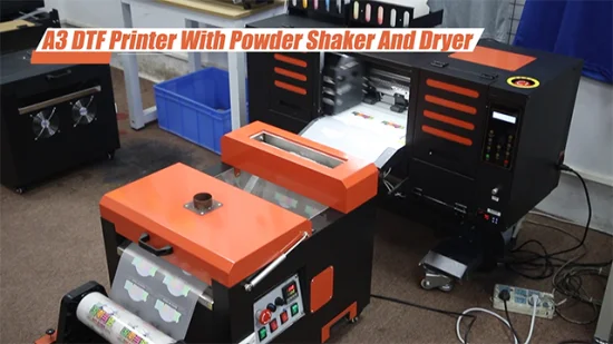 Udefine Hochgeschwindigkeits- und Effizienz-Baumwoll-A3-T-Shirt-Drucker/Druckmaschine/DTF-Drucker mit Shaker-Set mit Dual-XP600-Druckkopf