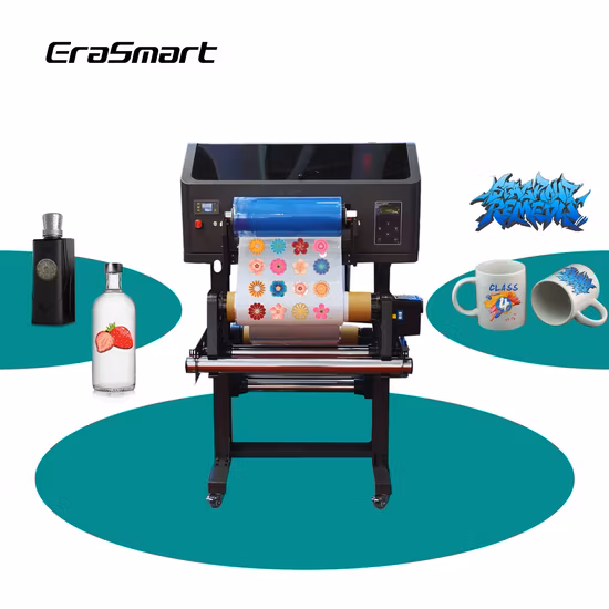Erasmart Roll-to-Roll-A/B-Filmdrucker 2 in 1 XP600 Automatischer Tintenstrahldrucker Impresora A3 350 UV-Sticker-DTF-Drucker