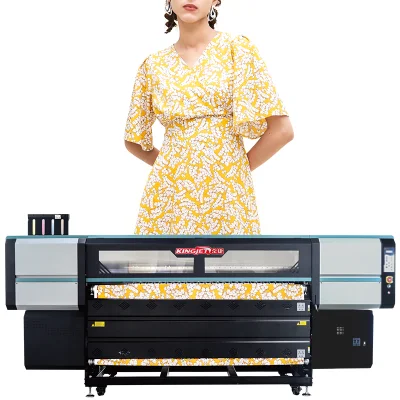 Hochleistungsfähiger 1800 mm/1900 mm automatischer Kingjet-Digitaldruck-Sublimationspapierrollen-UV-Textildrucker