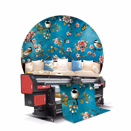 Vollautomatischer 3,2-m-Tintenstrahl-Großformat-Roll-to-Roll-Digital-UV-Drucker für PU