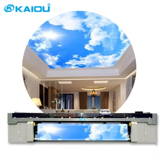 Kaiou 5000UR New Deign 130 m²/H 5 m großformatiger LED-UV-Rollendrucker für Werbebanner